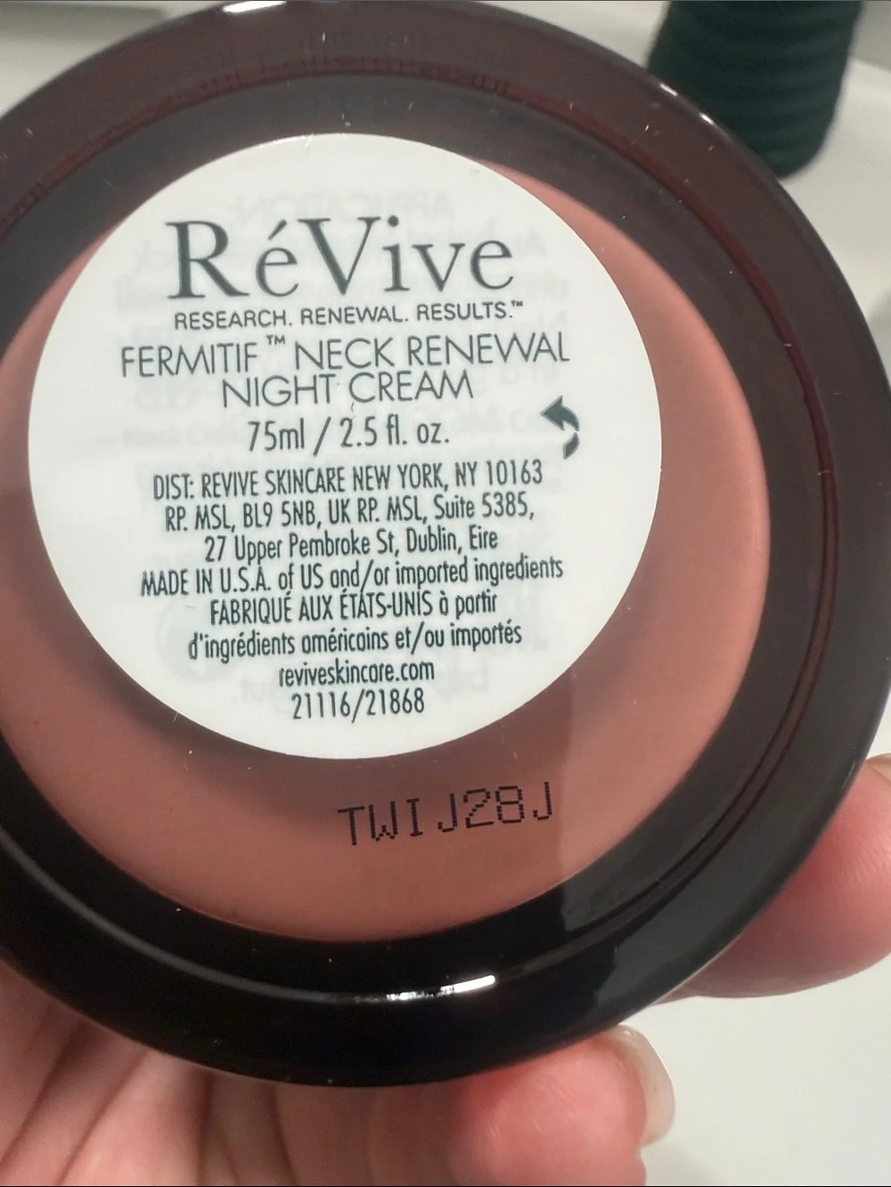 Fermitif Neck Renewal Cream SPF 15 – Pink